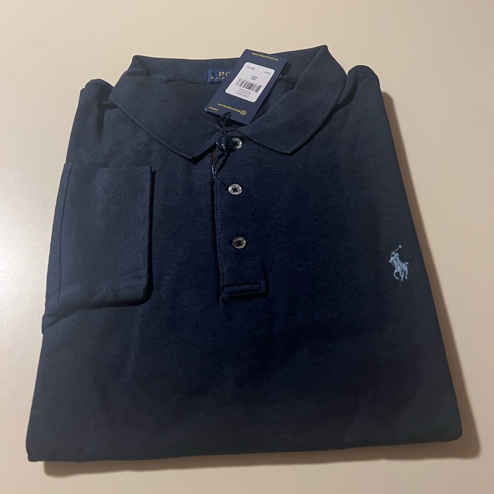 Classic Men's Dark Blue Polo Shirt